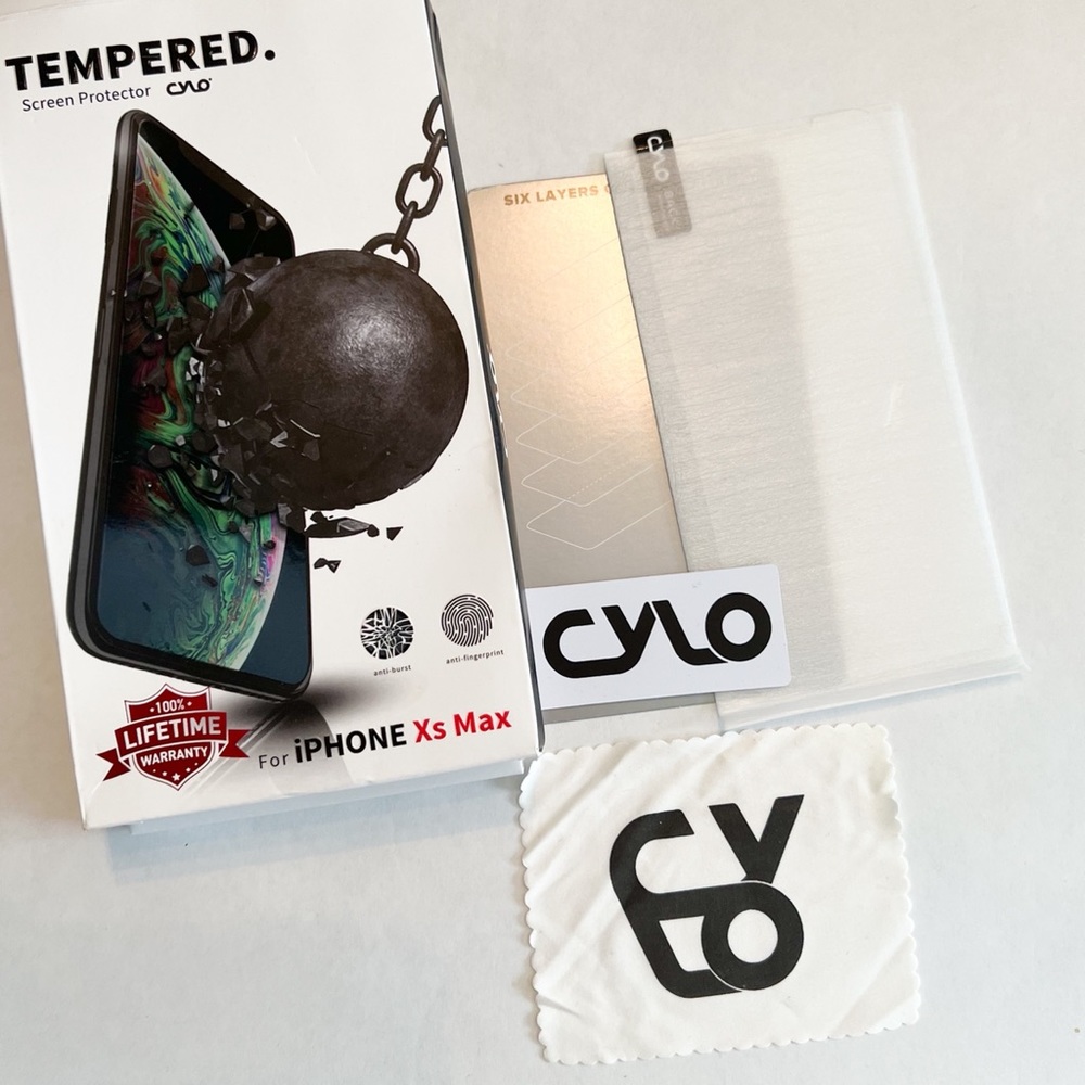 CYLO iPhone XS Max TEMPERED Screen Protector